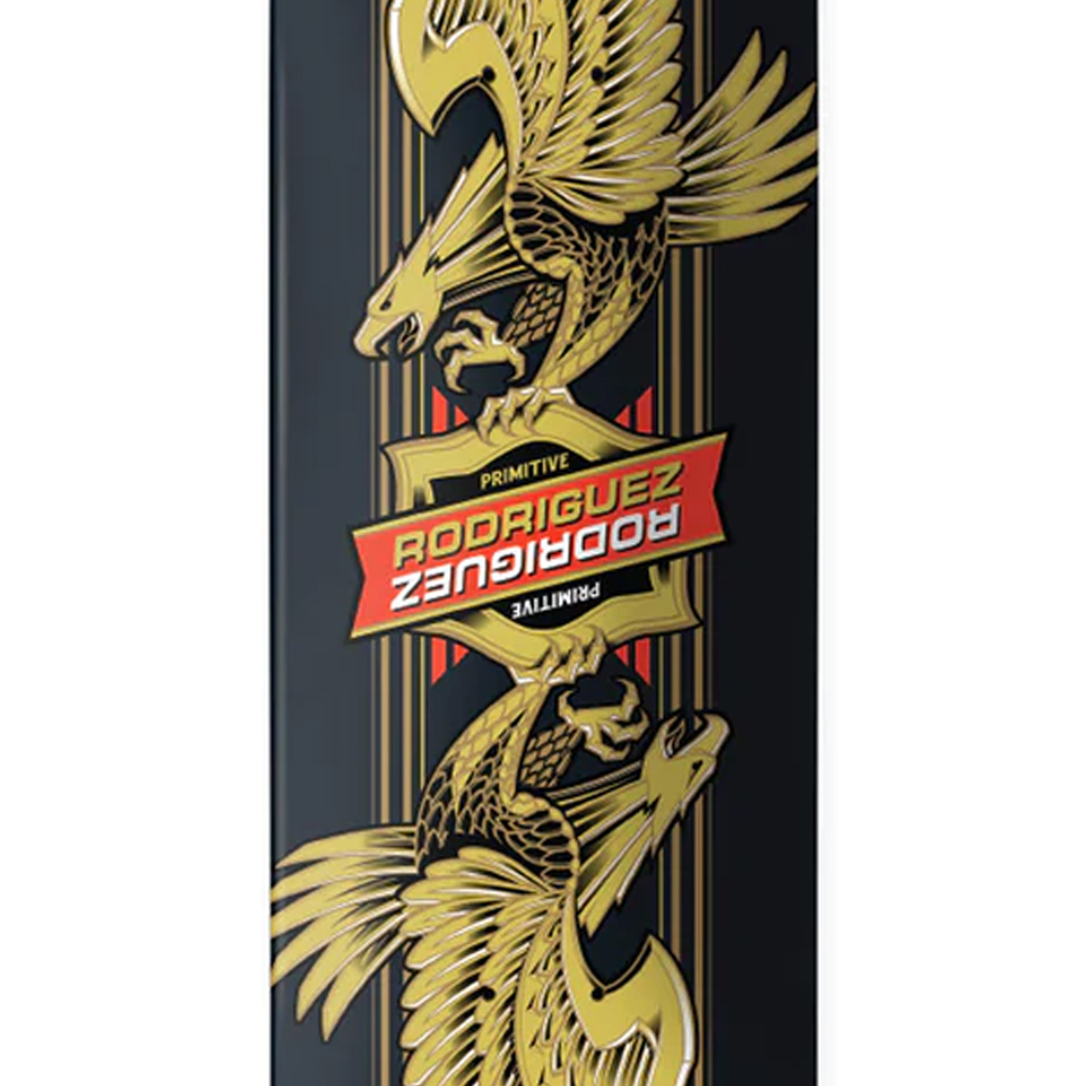 Primitive Rodriguez Eagle Twin Nose Deck Black 8.25
