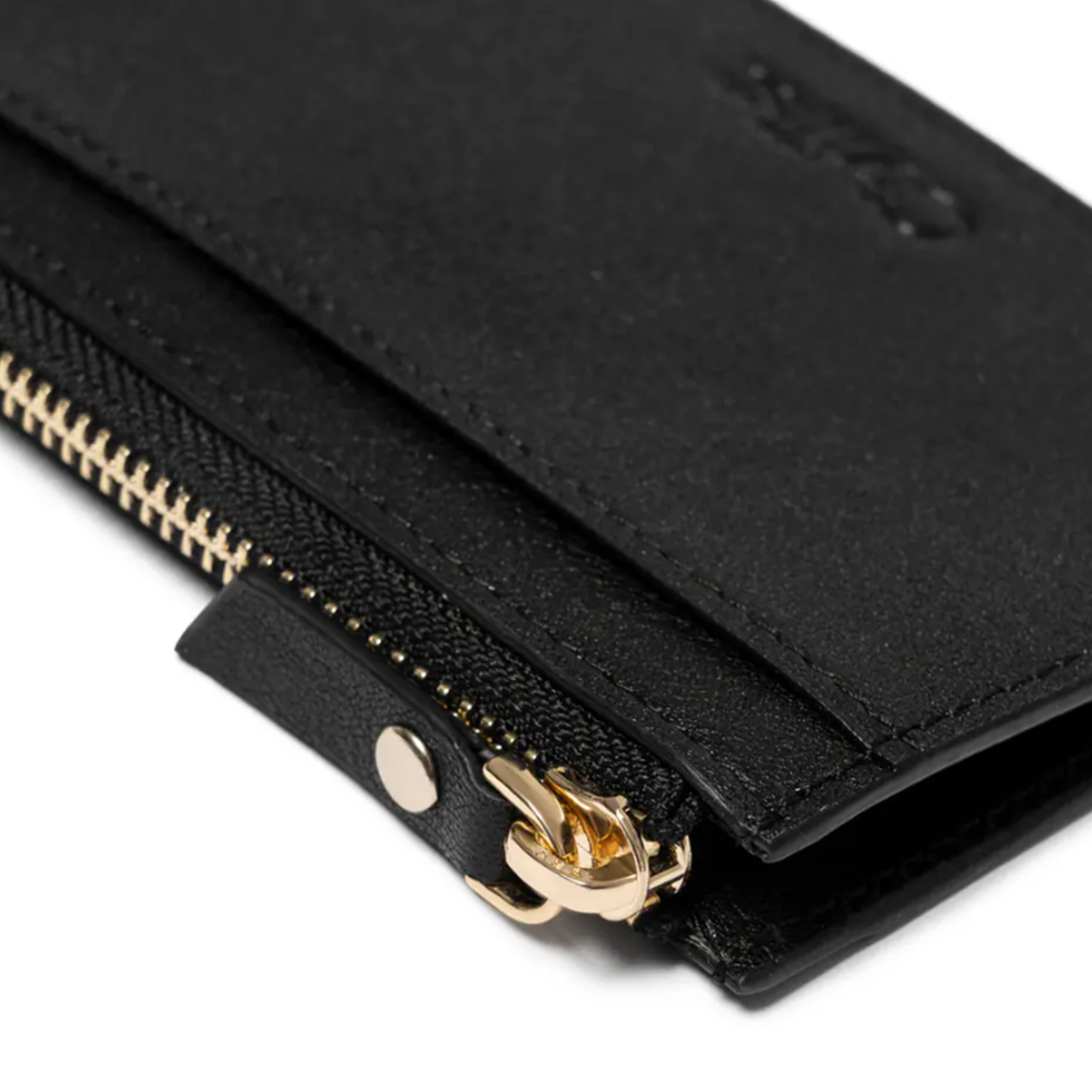 Civilist Zippered Leather Pouch Black