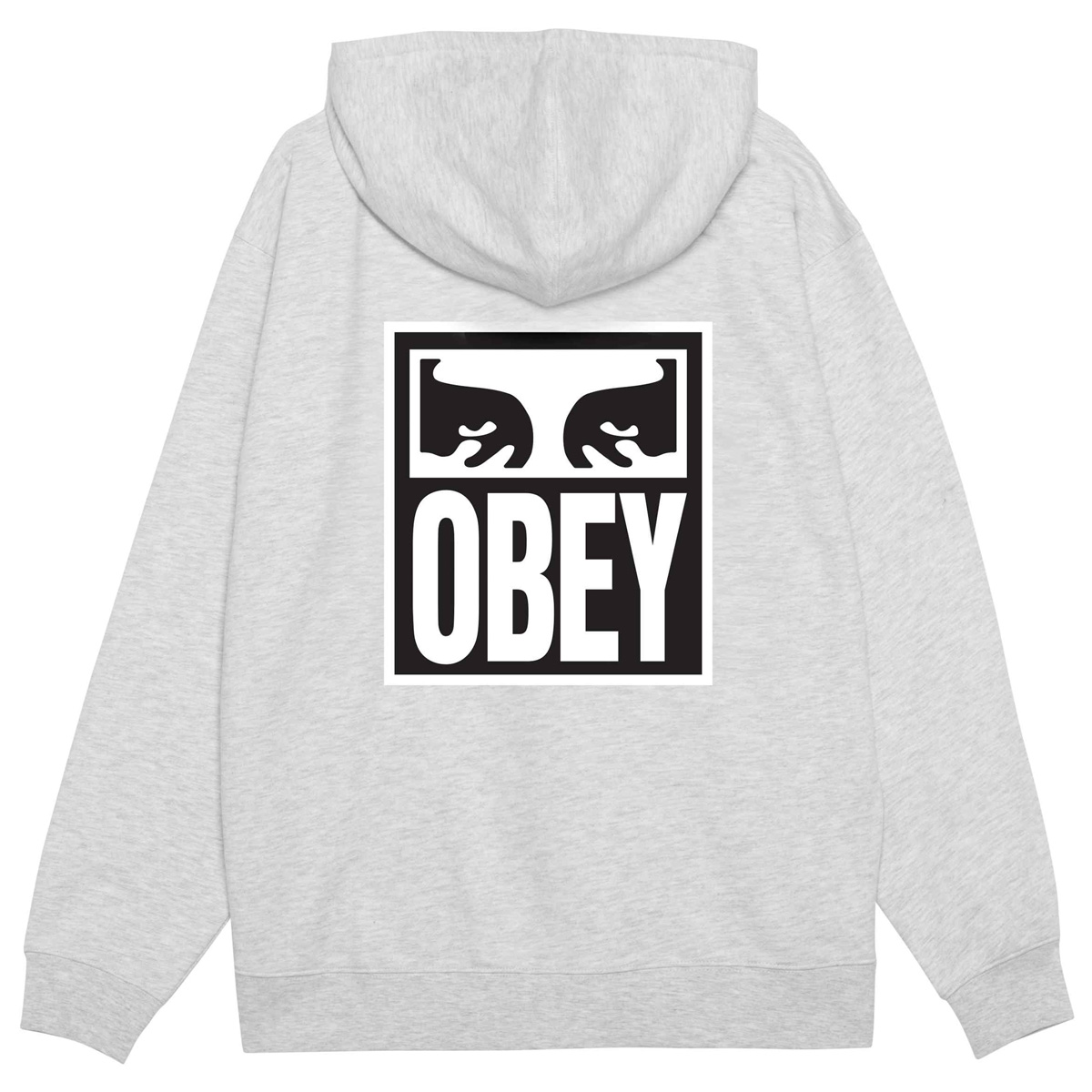 Obey Eyes Icon Hooded Sweater Heather Grey Obey Eyes Icon Hooded Sweater Heather Grey