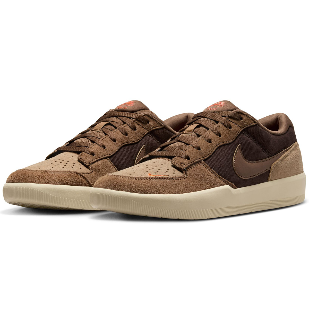 Nike SB Force 58 Baroque Brown/Mosswood Brown-Parachute Beige-Desert Khaki-Campfire Orange Nike SB Force 58 Baroque Brown/Mosswood Brown-Parachute Beige-Desert Khaki-Campfire Orange