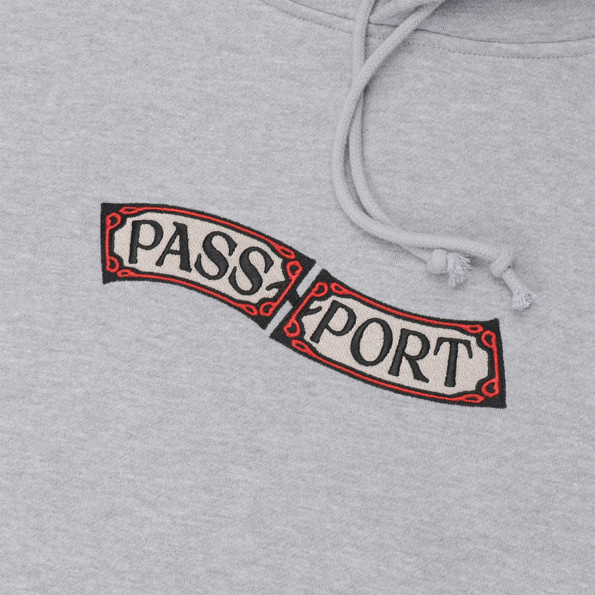 Pass Port Red Flag Hoodie Ash Pass Port Red Flag Hoodie Ash