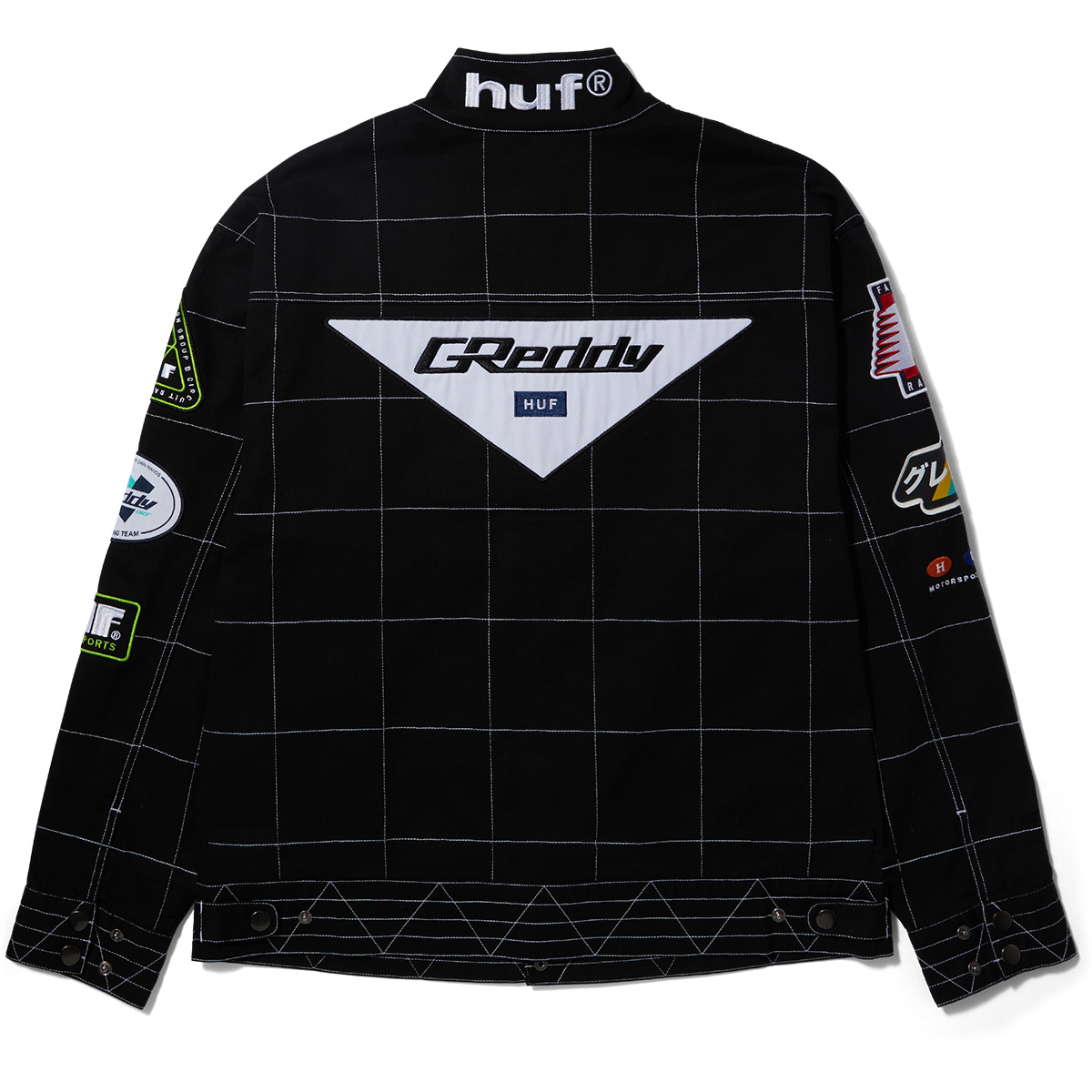 HUF X Greddy Racing Team Jacket Black HUF X Greddy Racing Team Jacket Black
