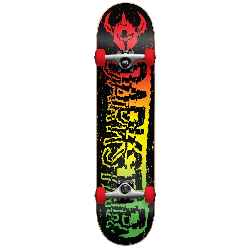 Darkstar VHS First Push Complete Skateboard w/Soft Wheels Rasta 7.5