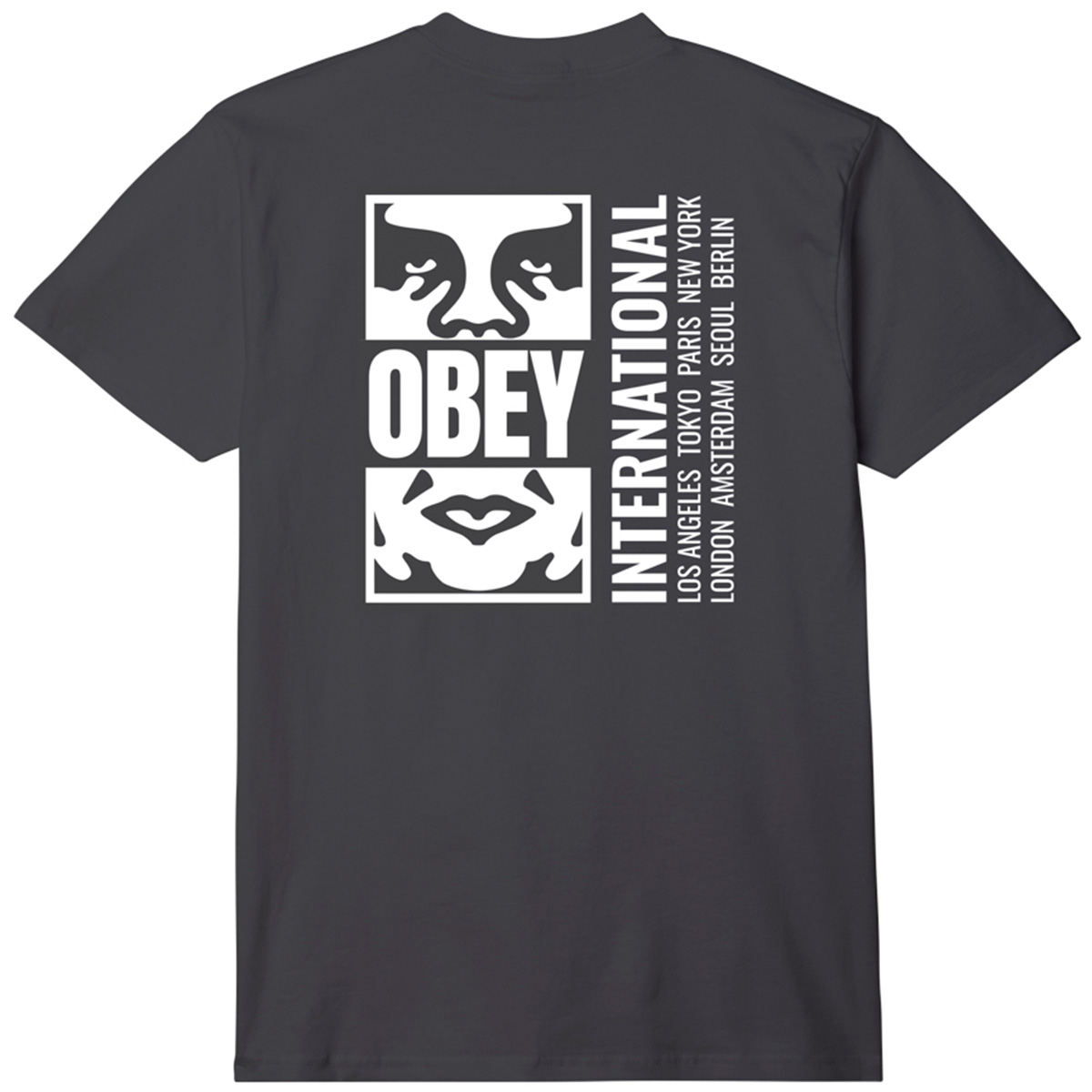 Obey Icon Split T-Shirt Black Obey Icon Split T-Shirt Black
