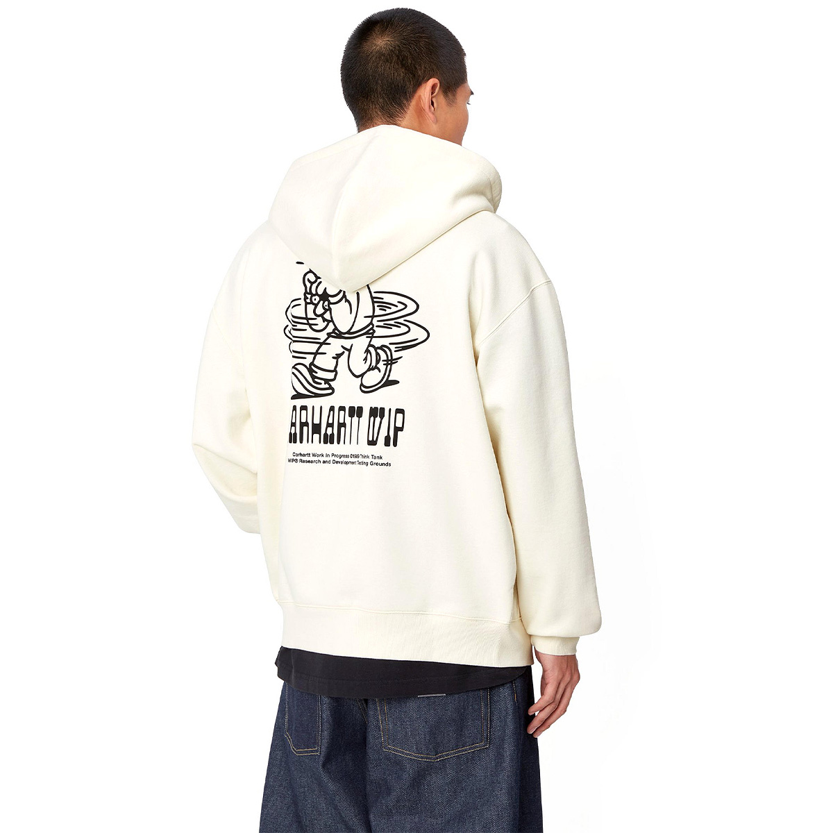 Carhartt WIP Hooded Think Tank Sweat Jacket Wax/Black Carhartt WIP Hooded Think Tank Sweat Jacket Wax/Black
