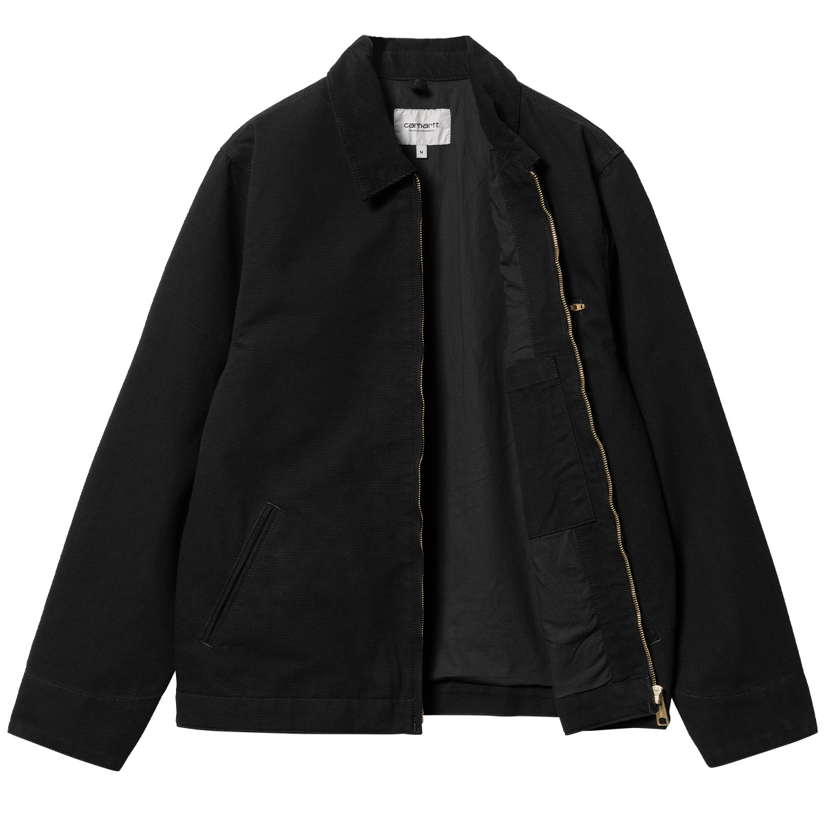 Carhartt WIP Detroit Jacket Black/Black Rinsed Carhartt WIP Detroit Jacket Black/Black Rinsed