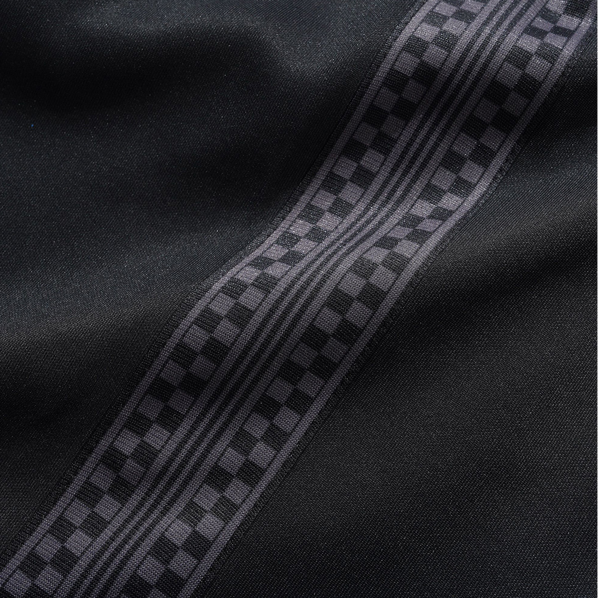 Butter Goods Check Tape Trackpants Black