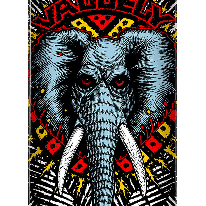 Powell Peralta Vallely Elephant Skateboard Deck White 8.0 Powell Peralta Vallely Elephant Skateboard Deck White 8.0