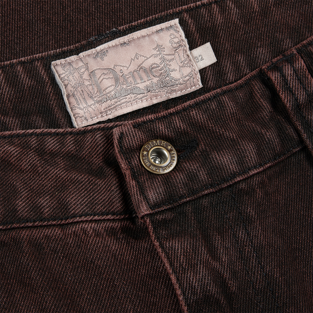 Dime Classic Baggy Denim Sandblasted Copper Dime Classic Baggy Denim Sandblasted Copper