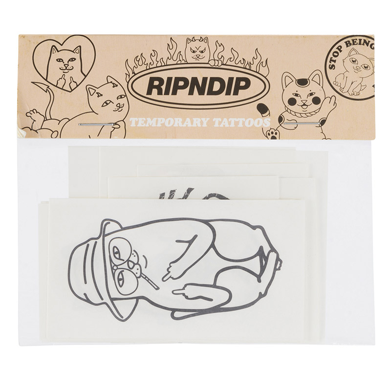 RIPNDIP Field Of Nerms Temp Tattoo Pack Black RIPNDIP Field Of Nerms Temp Tattoo Pack Black