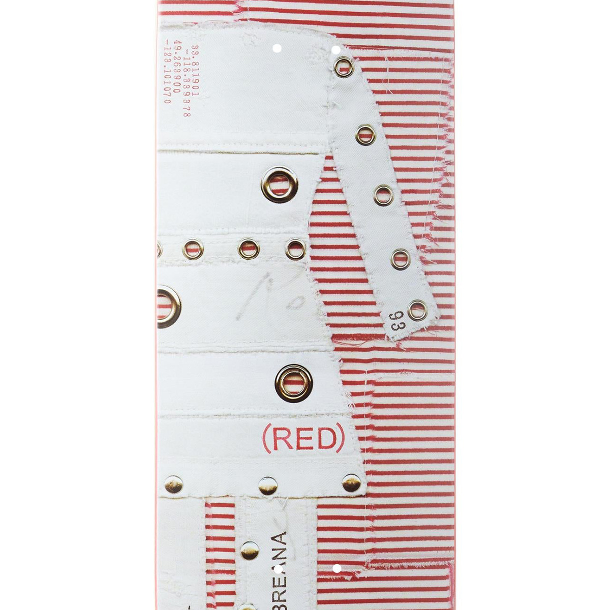 Girl Geering (RED) Stripe Skateboard Deck 8.5 Girl Geering (RED) Stripe Skateboard Deck 8.5