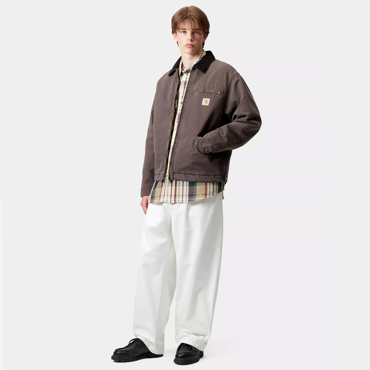Carhartt WIP OG Detroit Jacket Tobacco/Black Stone Canvas