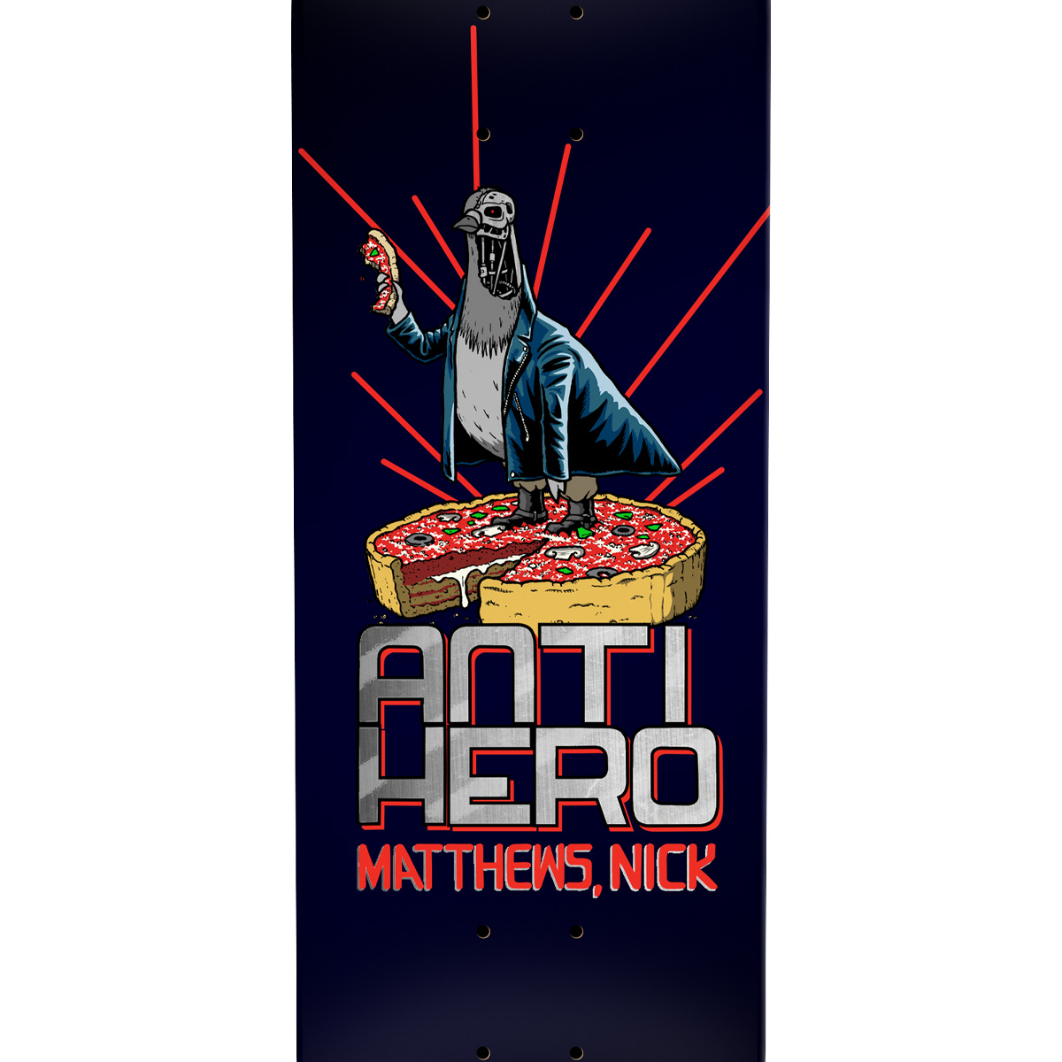 Anti Hero Matthews P2: Judgement Day Skateboard Deck Black 8.38