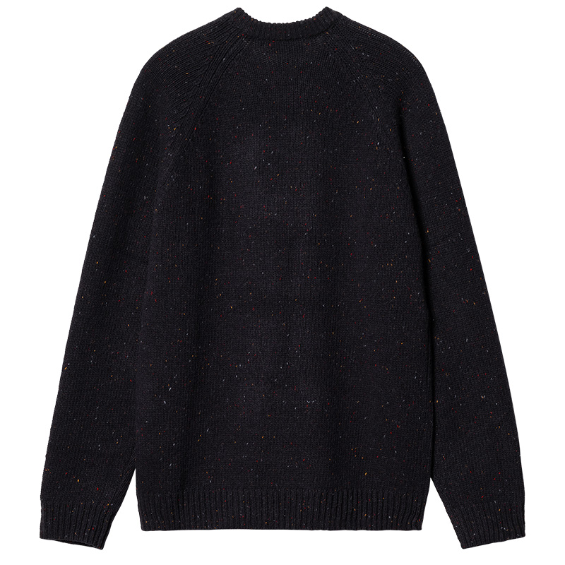 Carhartt WIP Anglistic Sweater Speckled Dark Navy L 1129009_L