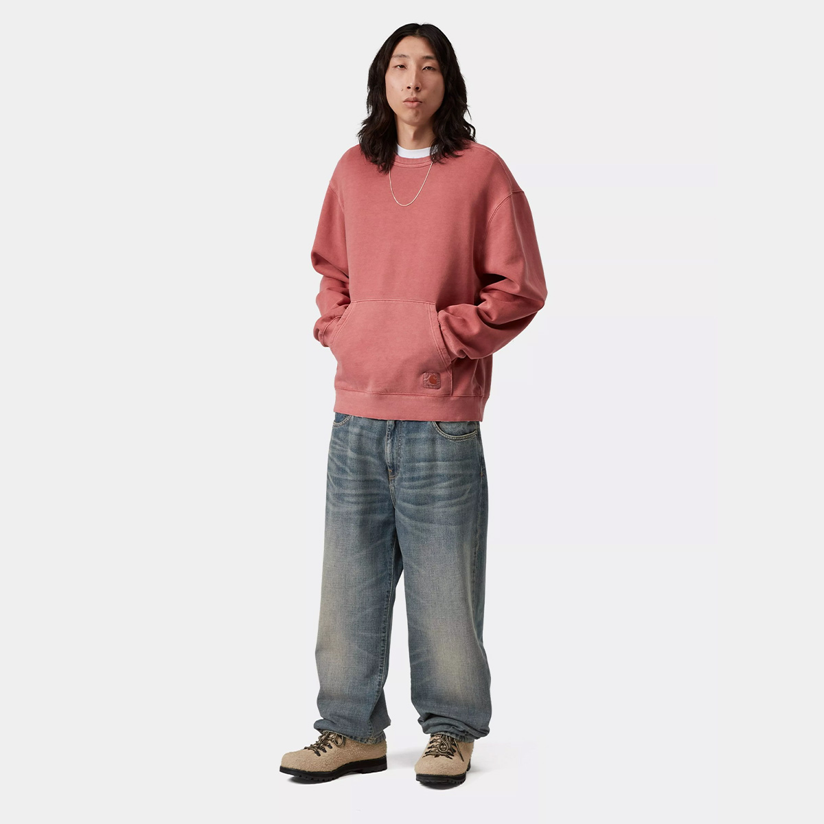 Carhartt WIP Aaron Pant Blue Worn Used Wash