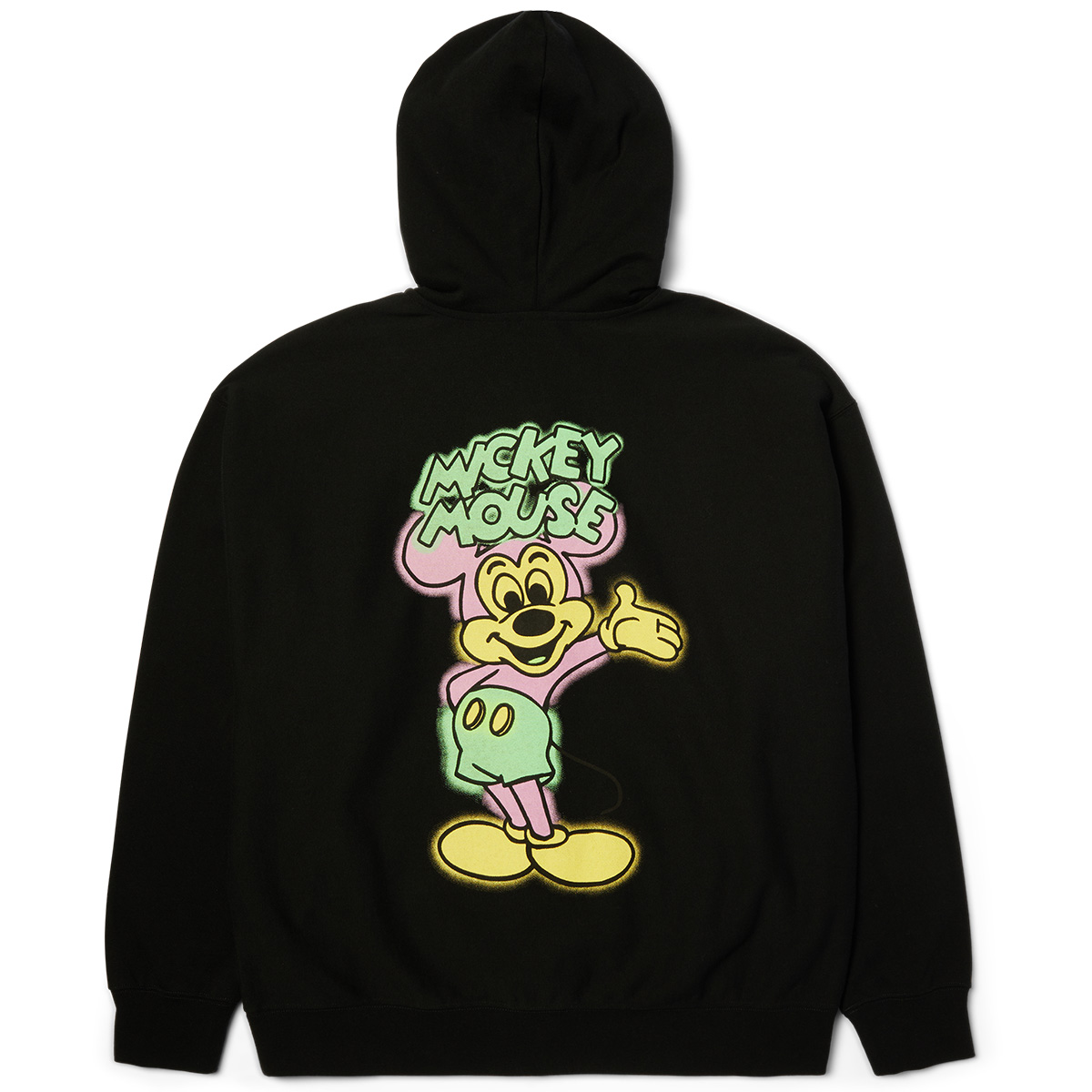 HUF x Mickey Mickey Spray Full Zip Hooded Sweater Black