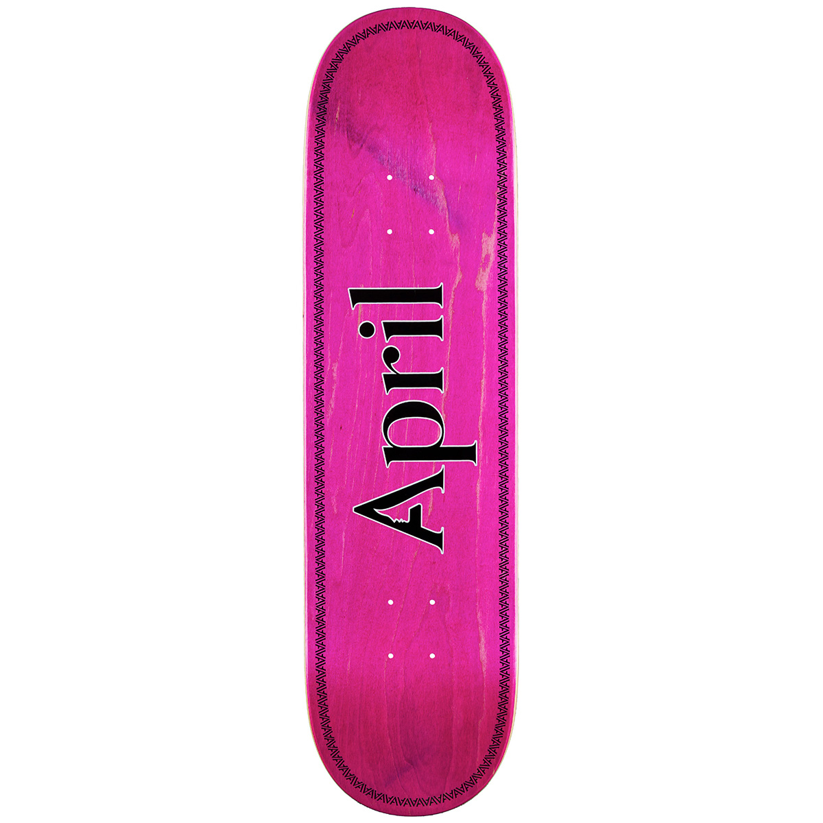 April OG Logo Pink Helix Skateboard Deck 8.25