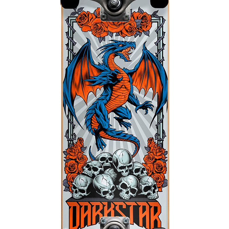 Darkstar Levitate FP Complete Soft Wheels Complete Skateboard Orange 8.0 Darkstar Levitate FP Complete Soft Wheels Complete Skateboard Orange 8.0