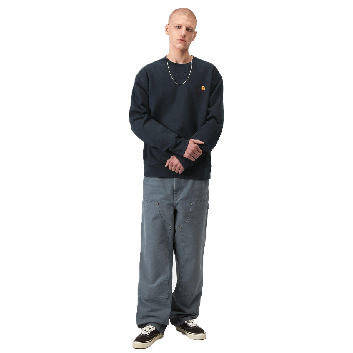 Carhartt WIP American Script Sweater Deep Night