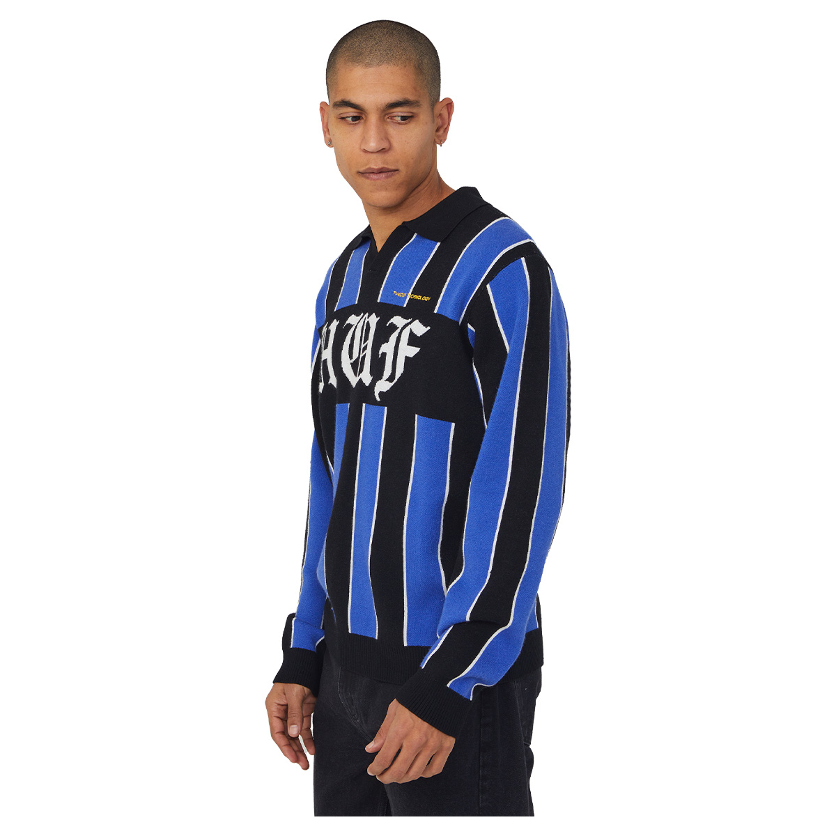 HUF Midfield Jersey Sweater Electric Blue