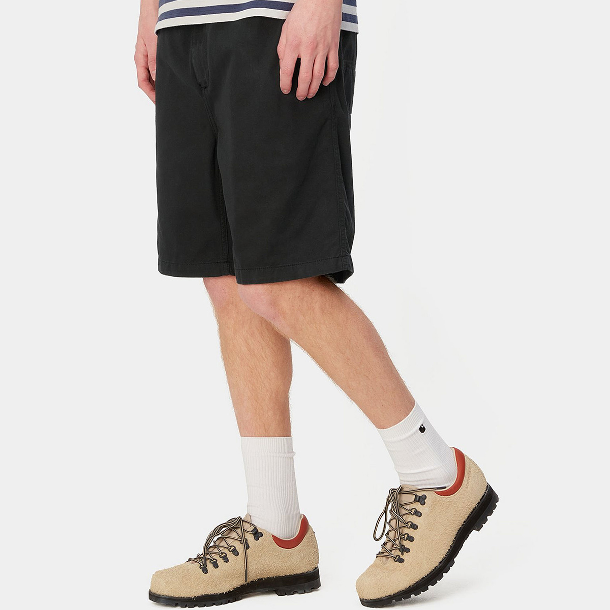 Carhartt WIP Flint Short Black Garment Dyed