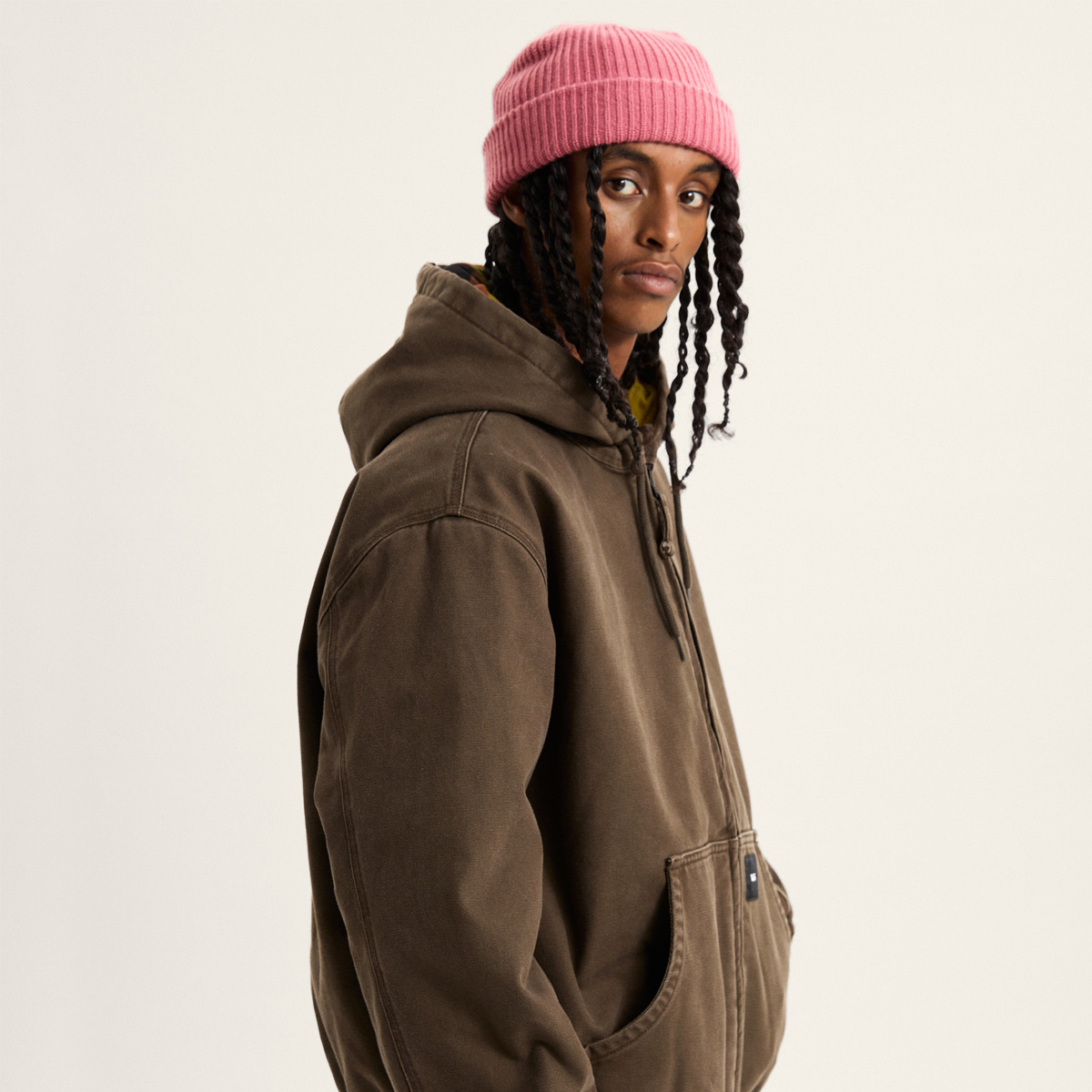 Vans Workwear Canvas Full Zip Jacket Coal Brown Vans Workwear Canvas Full Zip Jacket Coal Brown