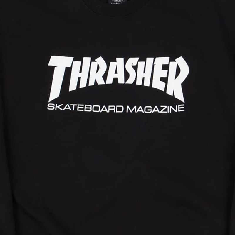 Thrasher Skate Mag Crewneck Sweater Black Thrasher Skate Mag Crewneck Sweater Black