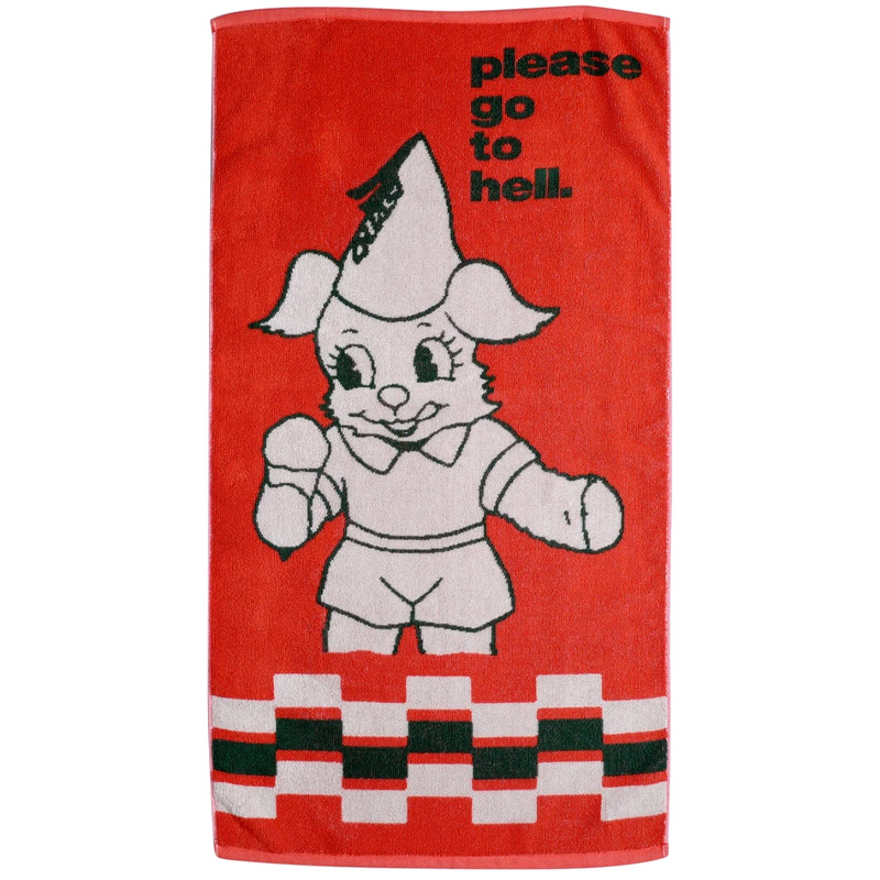 Quasi Go To Hell Towel Red Quasi Go To Hell Towel Red