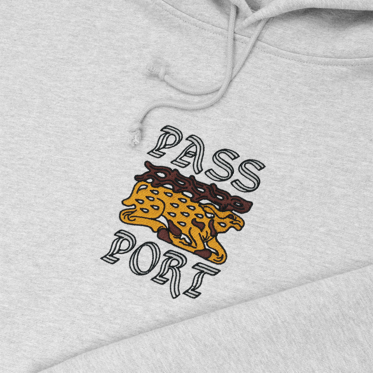 Pass Port Antler Hoodie Ash