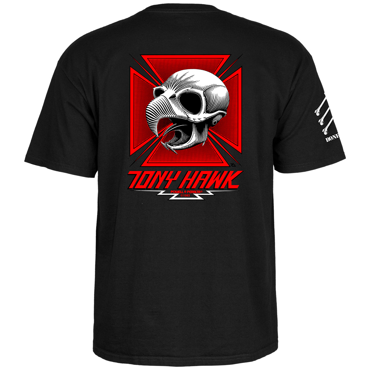 Powell Peralta Bones Brigade Tony Hawk T-shirt Black