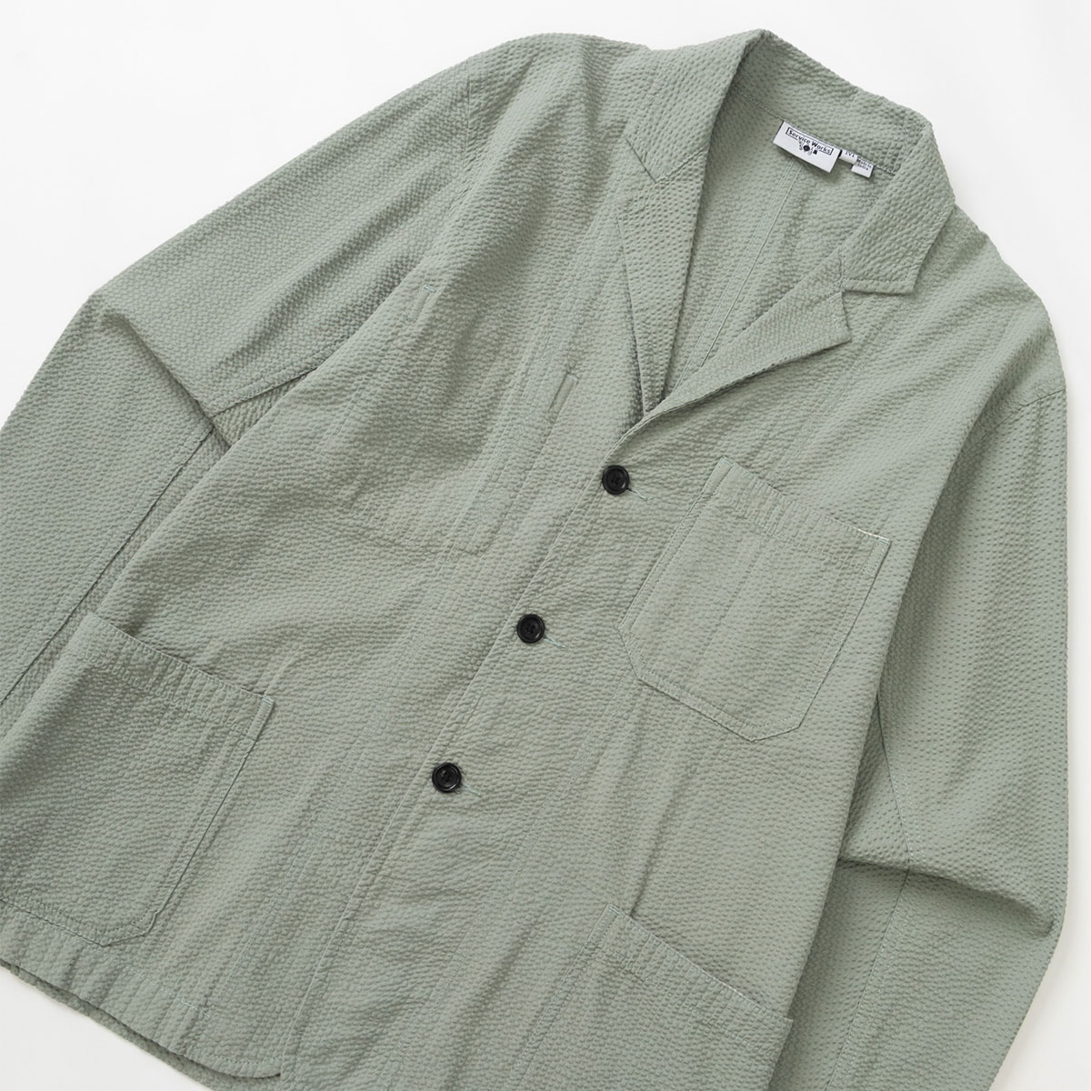 Service Works Seersucker Server Suit Jacket Sage
