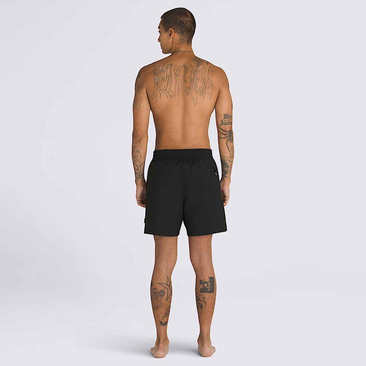 Vans Primary Solid Elastic Boardshort Black Vans Primary Solid Elastic Boardshort Black