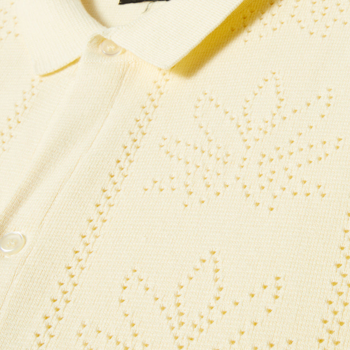 HUF Plantlife Perforated Knit Top Natural HUF Plantlife Perforated Knit Top Natural