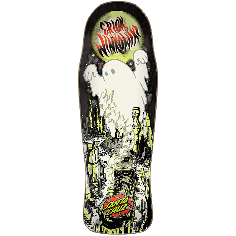 Santa Cruz Winkowski Ghrost Train Combo Shaped Skateboard Deck Black 10.3