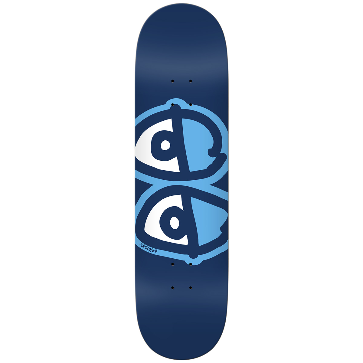 Krooked Easy Rider Team Eyes Skateboard Deck Blue 8.38