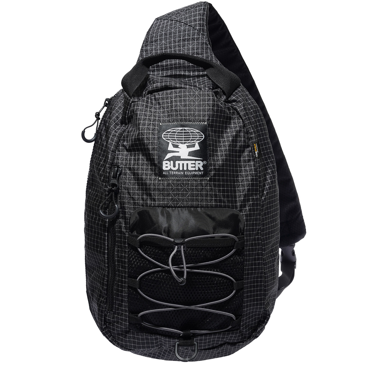 Butter Goods Cordura Express Shoulder Bag Black Butter Goods Cordura Express Shoulder Bag Black