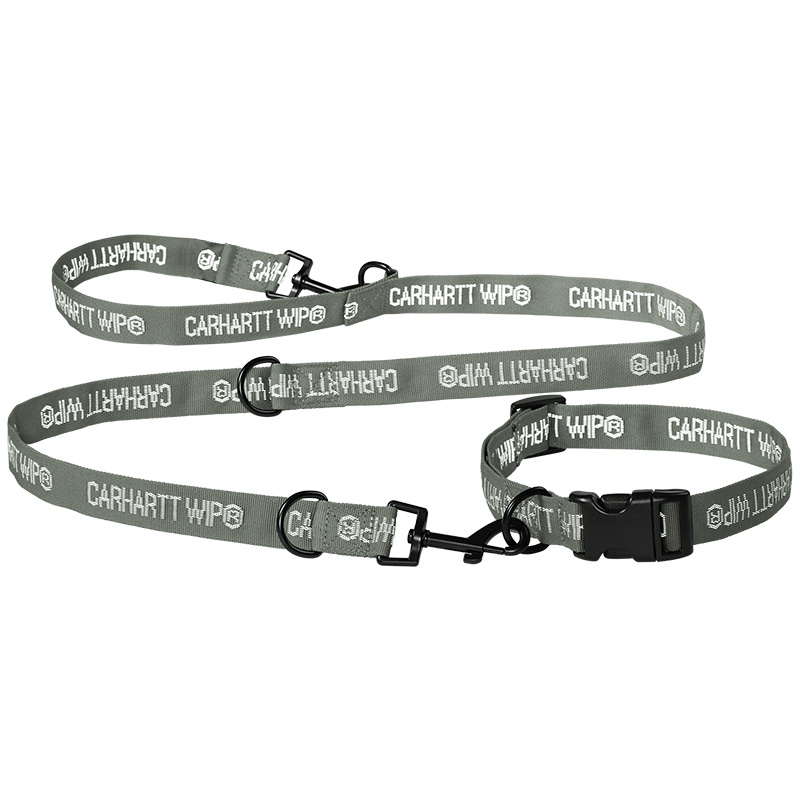 Carhartt WIP Tour Dog Leash & Collar Smoke Green/Reflective