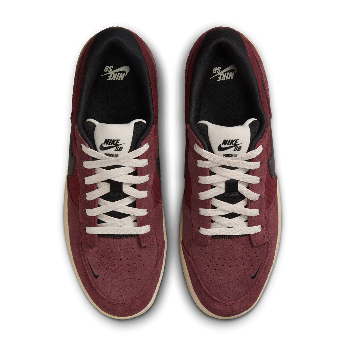 Nike SB Force 58 Dark Team Red/Black-Black-LT Orewood Brn Nike SB Force 58 Dark Team Red/Black-Black-LT Orewood Brn