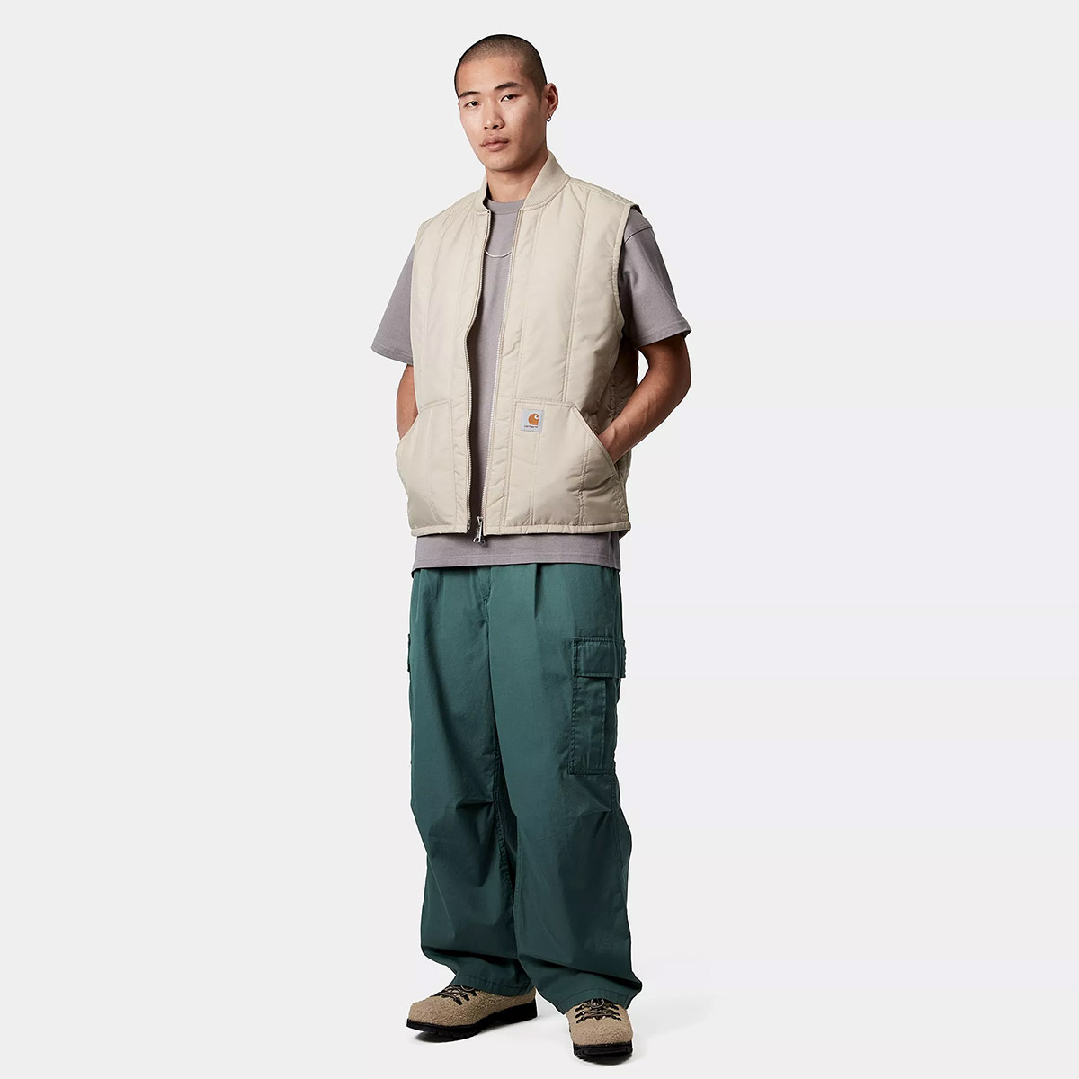Carhartt WIP Lachlan Vest Liner Fleur De Sel Carhartt WIP Lachlan Vest Liner Fleur De Sel