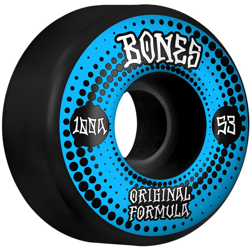 Bones 100's Originals V4 Wide Wheels 100a Black 53mm