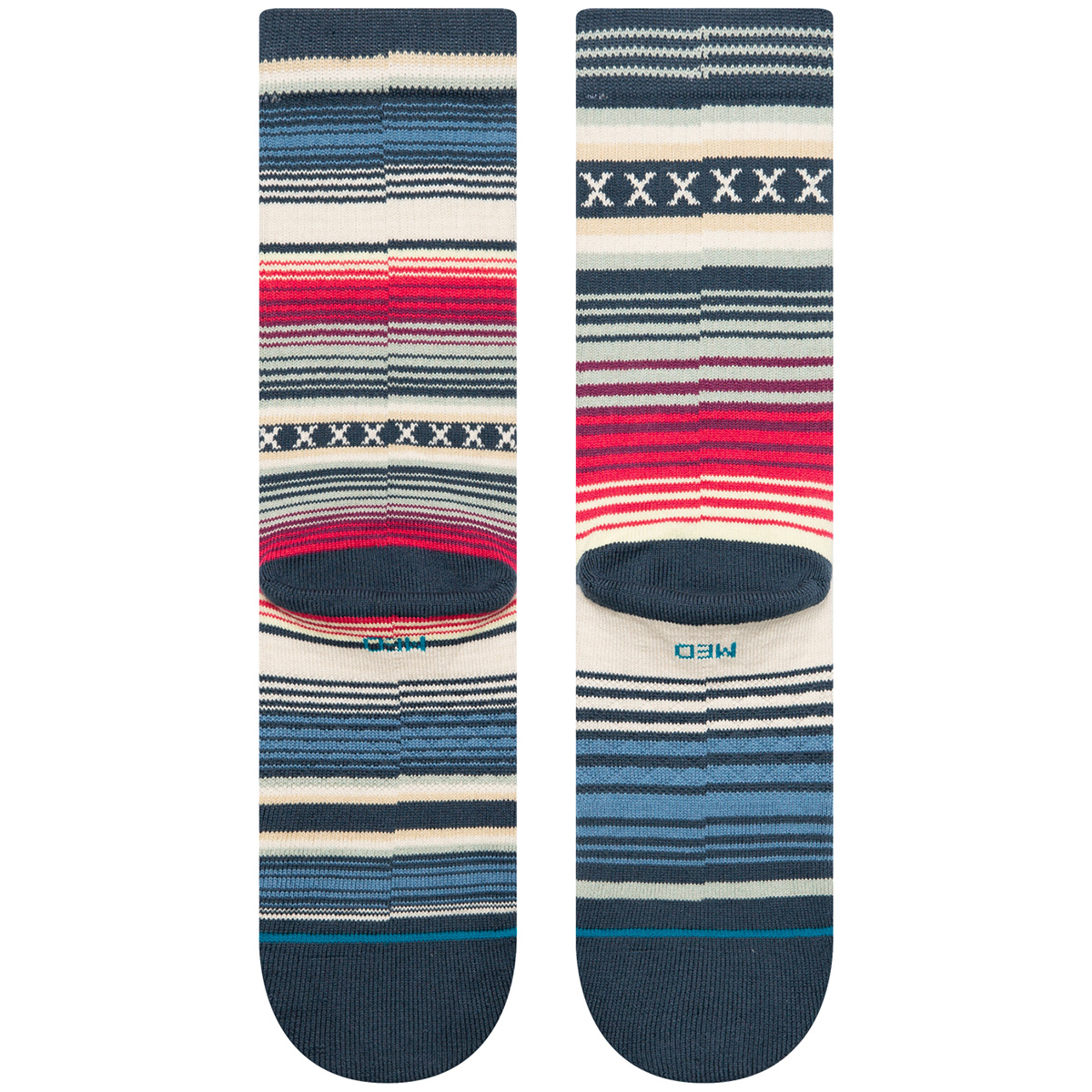 Stance Curren St Crew Socks Navy Stance Curren St Crew Socks Navy