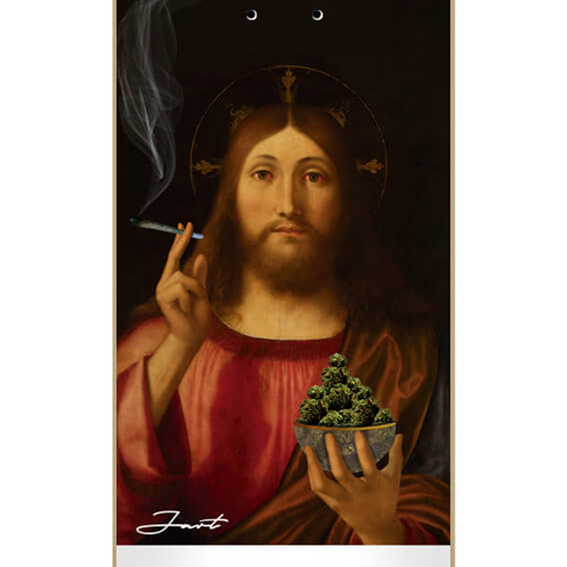 Jart Renaissance II Weedsuschrist Skateboard Deck 8.0x31.44 Jart Renaissance II Weedsuschrist Skateboard Deck 8.0x31.44