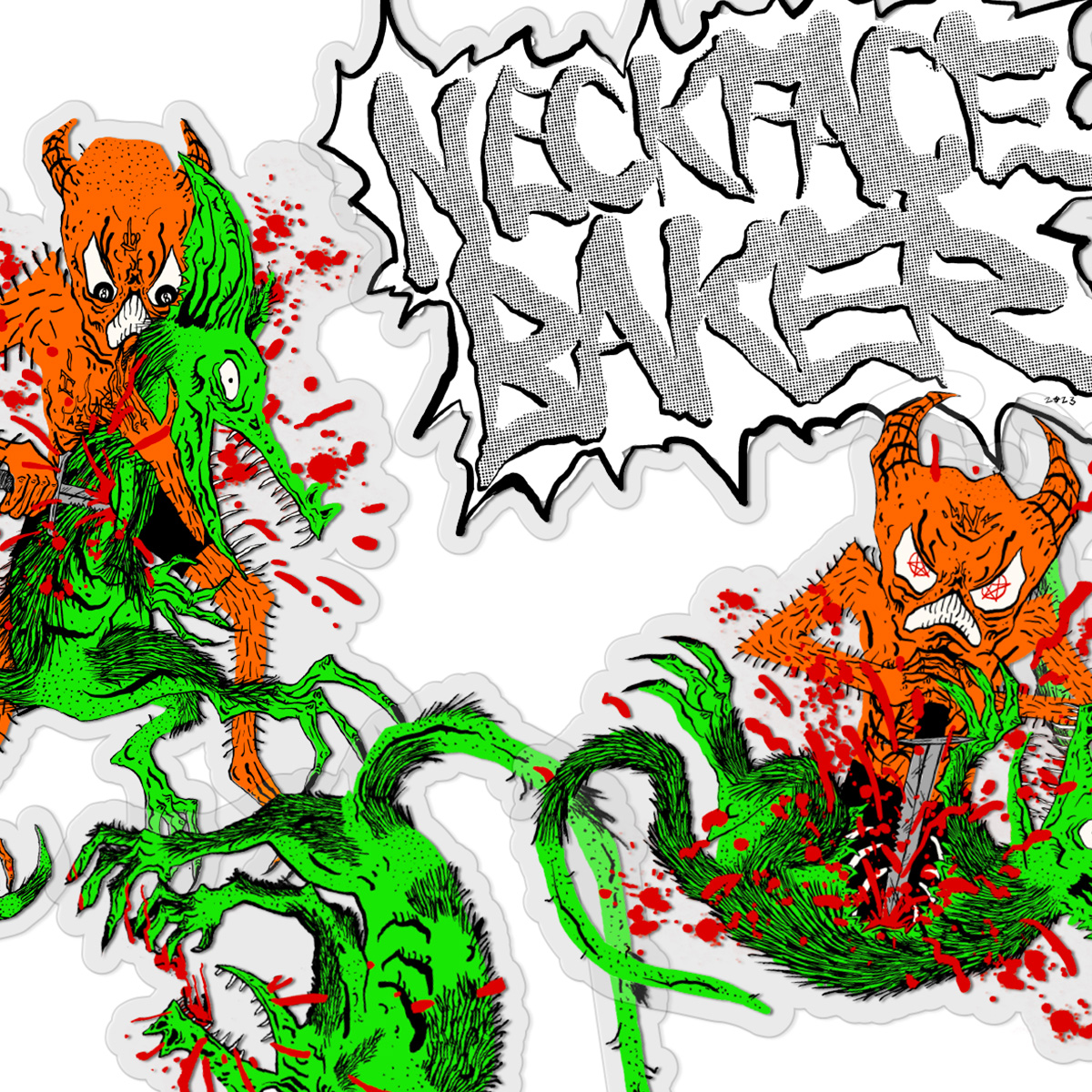 Baker Toxic Rats Sticker Assorted Baker Toxic Rats Sticker Assorted