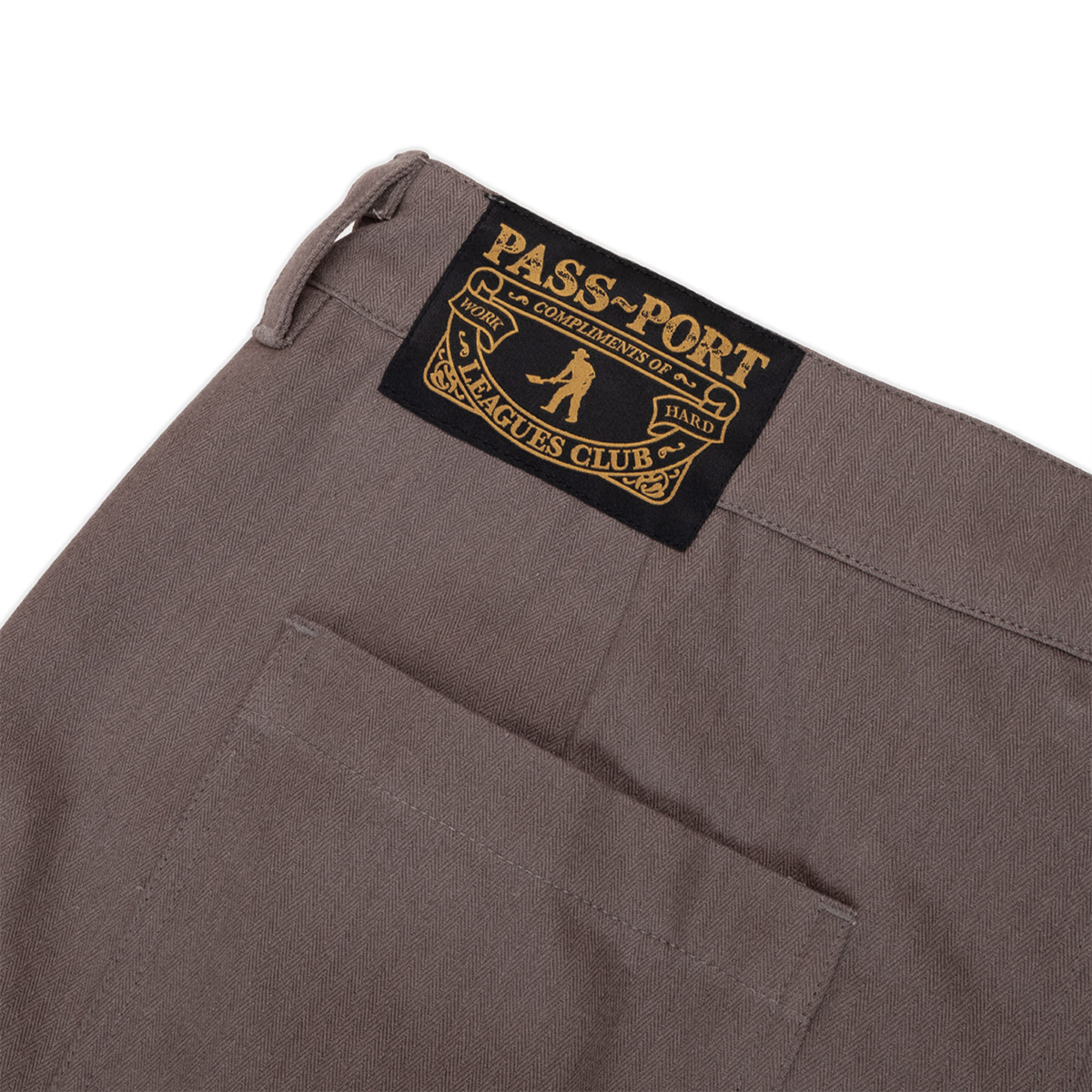 Pass Port Herringbone Leagues Club Pant Dusty Brown