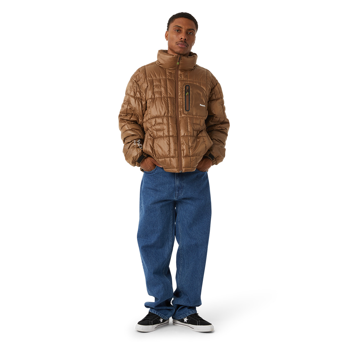 HUF Pertex Puffer Jacket Russet HUF Pertex Puffer Jacket Russet