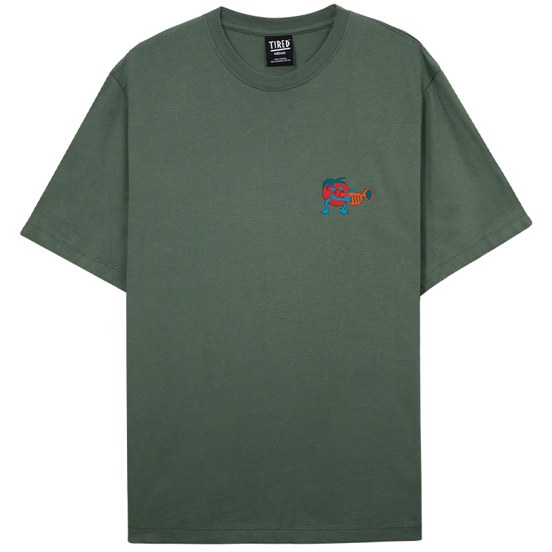 Tired Music T-Shirt Green Tired Music T-Shirt Green