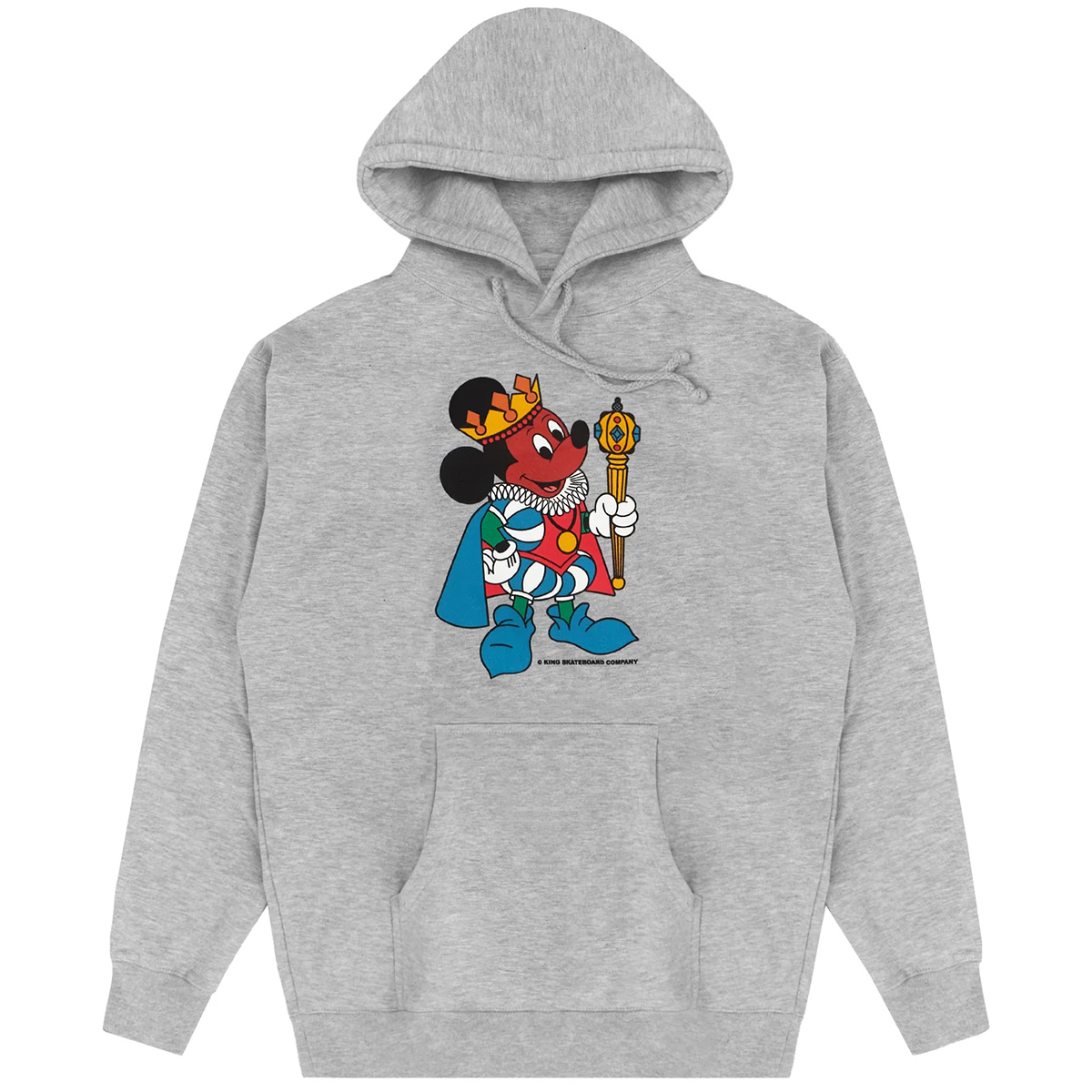 King Mouse Hooded Sweater Gray