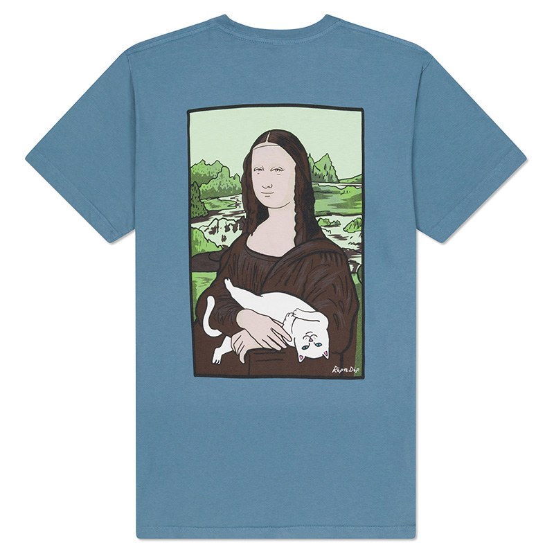 RIPNDIP Nerma Lisa Pocket T-Shirt Light Slate RIPNDIP Nerma Lisa Pocket T-Shirt Light Slate