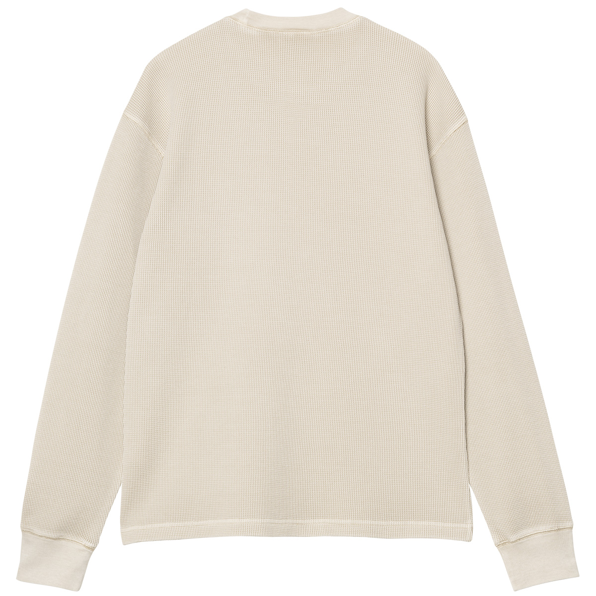Carhartt WIP Vista Waffle Longsleeve T-Shirt Fleur De Sel Garment Dyed