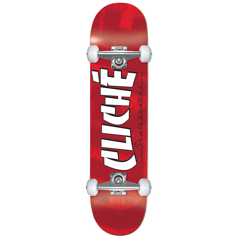 Cliché Banco First Push Complete Skateboard Red 8.0